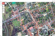 Slika 4: informacijski sustav Hrvatskog centra za potresno inženjerstvo - gradsko središte Petrinje